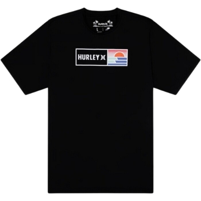 2024 Hurley Hybrid UPF Kurzarm-T-Shirt MAT0000990 - Black